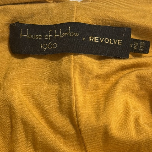 House of Harlow 1960 x REVOLVE Freya Dress in Gold Lined Midi Sleeveless size XS - Picture 5 of 8